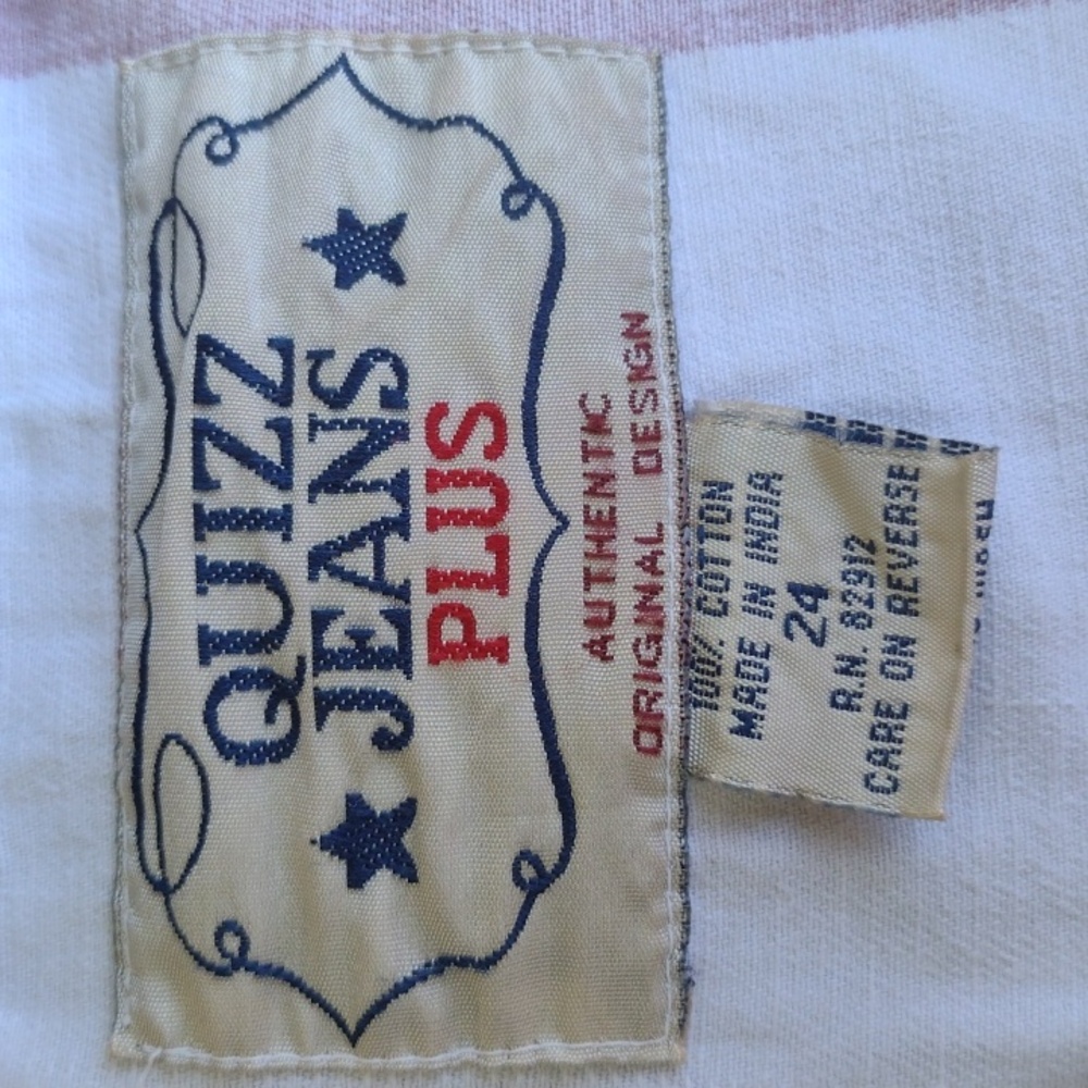 Worn Quizz Jeans Patriotic Stars and Stripes Button-up Cotton Shacket Women's 24 - Picture 9 of 11